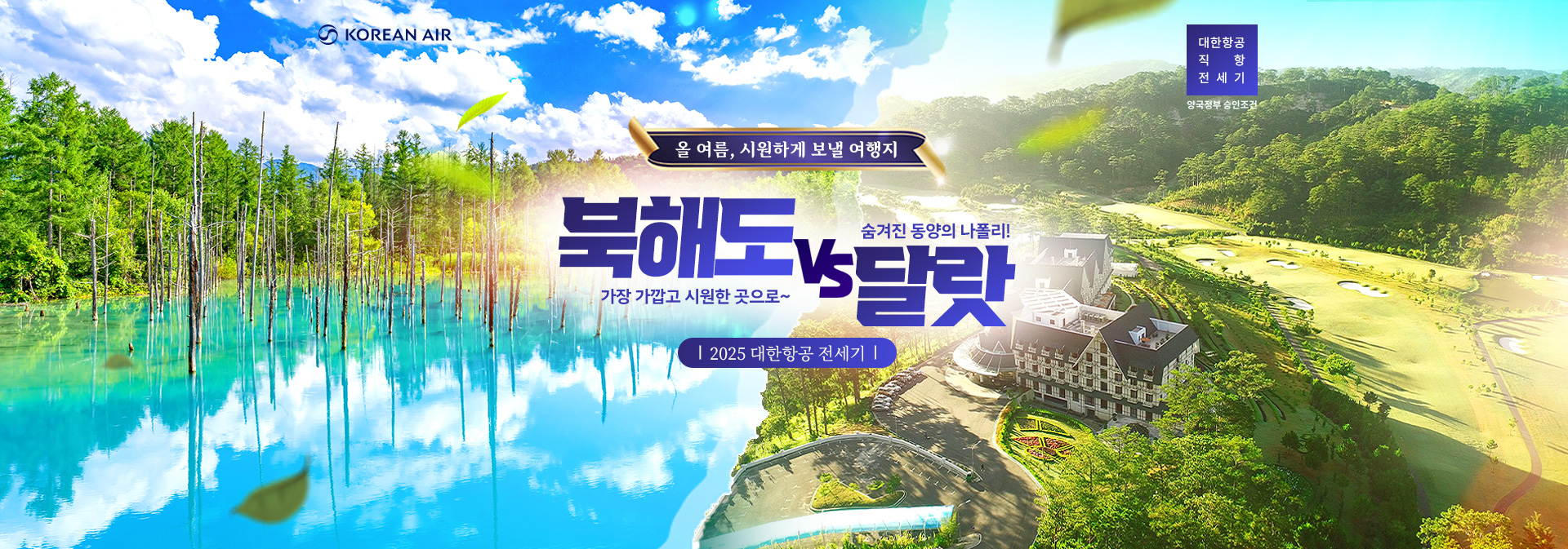 [전세기] 2025 북해도vs달랏 전세기 모음 기획전